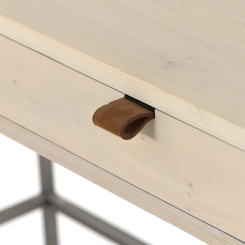 Trey Solid Wood Writing Desk, Dove Poplar