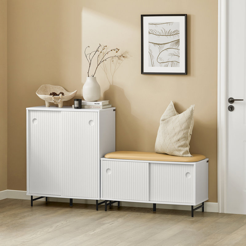 Banc de rangement rembourré Karisa