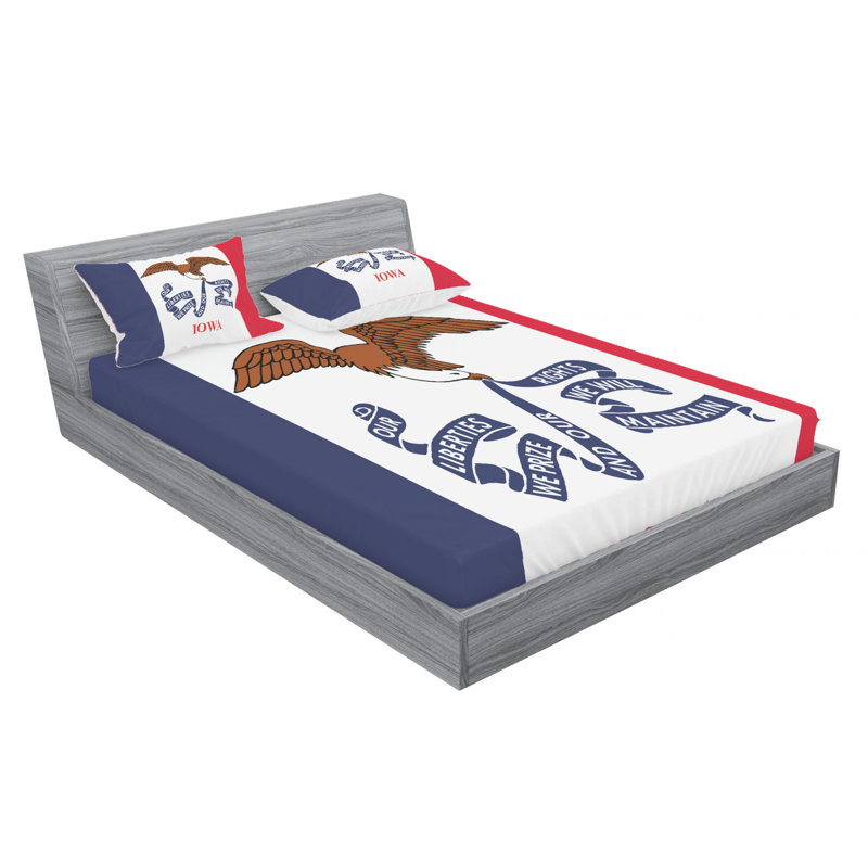 Microfiber Sheet Set, Queen Sheet Set with Fitted Sheet