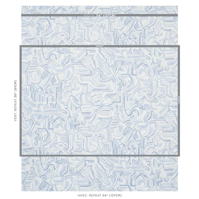 Galina Wallpaper, Blue