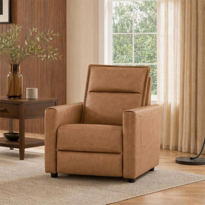 Fauteuil inclinable électrique Wall Hugger de 65 cm (25,6 po) avec revêtement en cuir pleine fleur