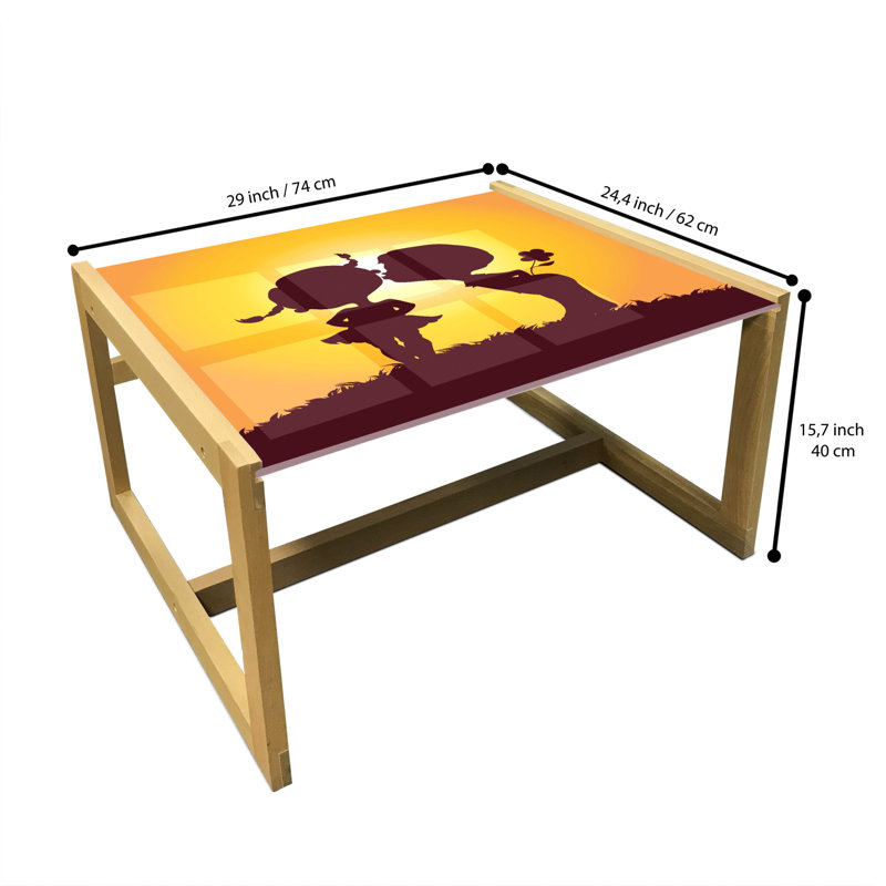 Irodita Sled Coffee Table, 62cm H x 74cm W x 40cm D