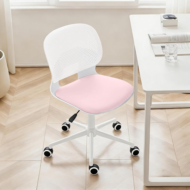 Canora Grey Office Chair, Pink White