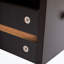 Table de bout avec station de charge USB, 2 tiroirs et tablette ouverte