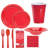COMBO-PARTY SET: 838 PCS Complete Disposable Dining Solution for Your Event: 100-Servings-1545512601
