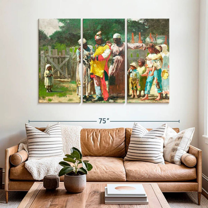 Leisha s'habillant pour le carnaval, H 42 po x l 65 po