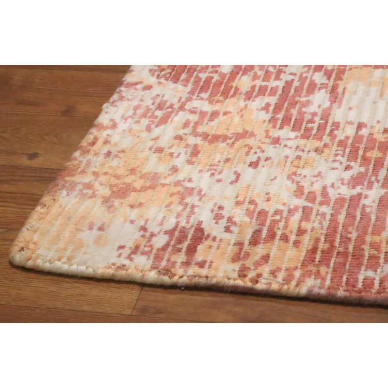 Handmade Abstract Oriental Rug 2x4