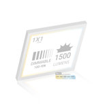NUWATT LED Surface Mount Panel, 5CCT 2700K/3000K/3500K/4000K/5000K Selectable, 2000LM, 22W, Internal Driver, Dimmable, 120V, CRI90, Edge-Lit Thin Flush Mount Flat Panel, 1" Inch Thick