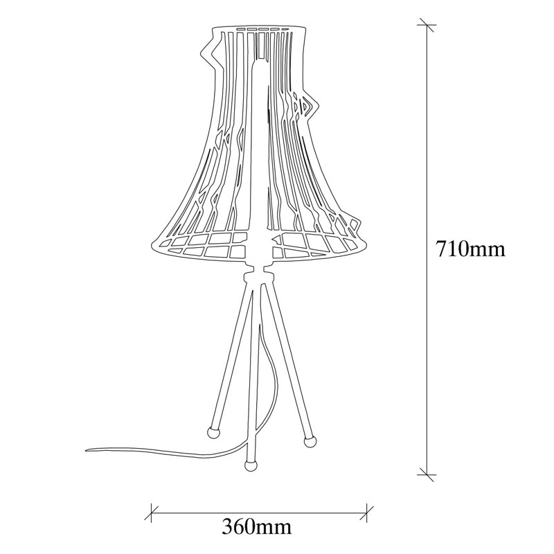 Lampe de table blanche 27,95 po Charlize