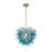 Art Deco 1-Light Gradient Bubble Glass Cluster Chandelier-2125954067