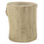 Table d'appoint ronde Gene, finition brun naturel