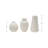 Embossed Stoneware Basket Weave Vases