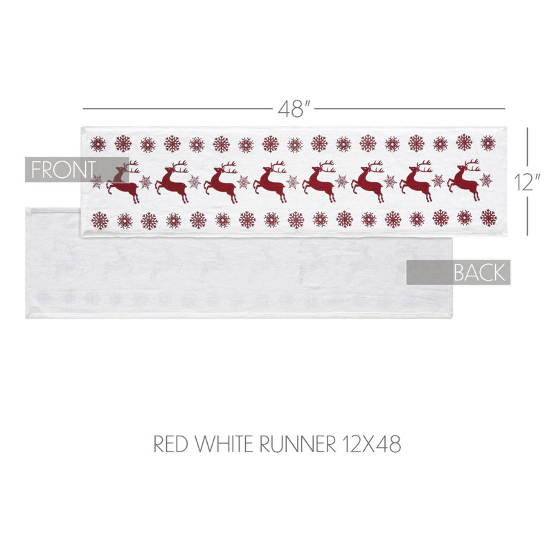 Chemin de table Scandia, 48 po x 12 po