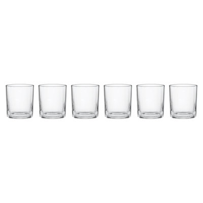 24 Seven Clear Medium Tumbler, Set of 6