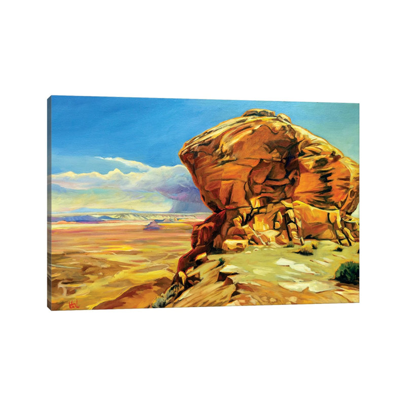 Moki Dugway 1 Piece Wall Art on Canvas, 66.04 cm H x 45.72 cm W, Wrapped Canvas