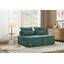 Canapé modulaire à assise profonde avec dossier réglable - canapé compressible en chenille de 39,37 po pour le salon, la chambre à coucher, le salon (2 pièces), noir.-133091021-133091023