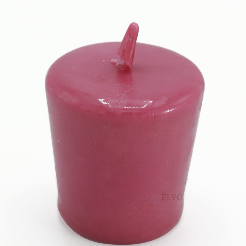 Bougies votives colorées non parfumées 24 pièces Elyon, Mauve / lavande / rouge / ivoire
