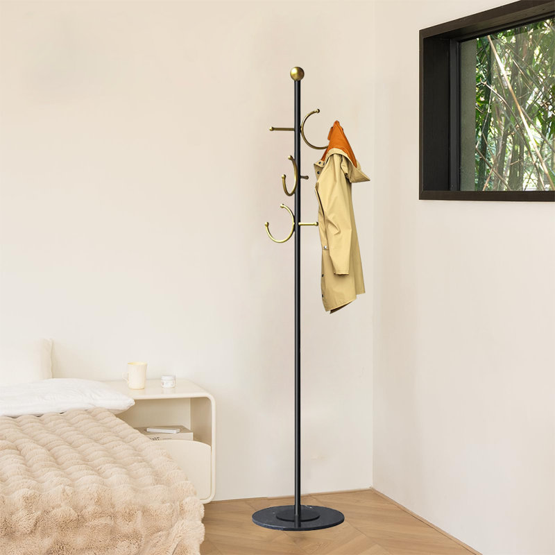 Coat Rack Freestanding With Marble Base