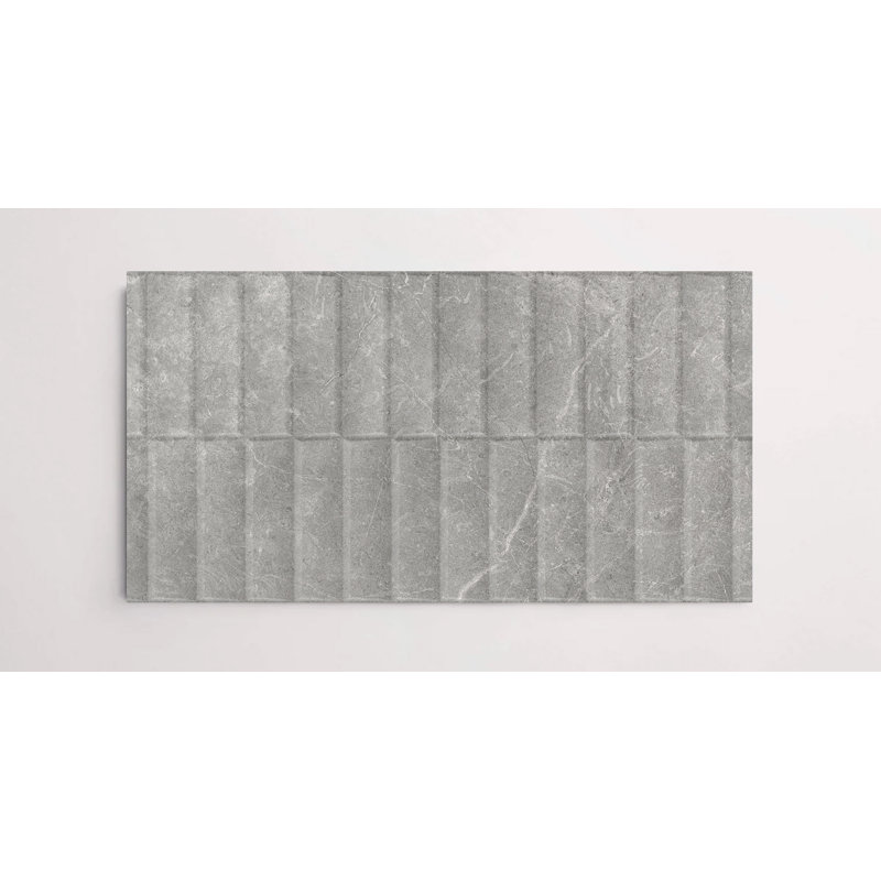 Store gris Story 16 po x 48 po, Store gris