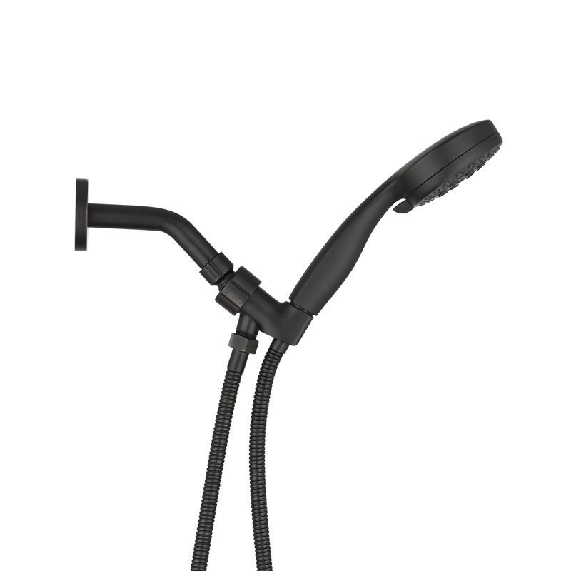 5-Mode High Pressure Handheld Shower Head with Hose - Premium Shower Spray, Matte Black