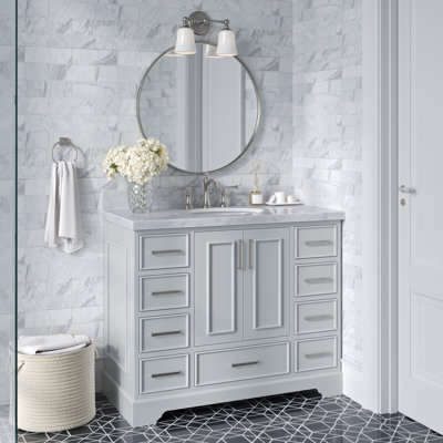 Ensemble de meuble-lavabo simple 43 po avec plateau Abshire