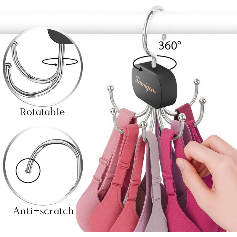 Organisateur de ceinture pour garde-robe, support à cravate 2 pièces, support à ceinture pour garde-robe. Noir