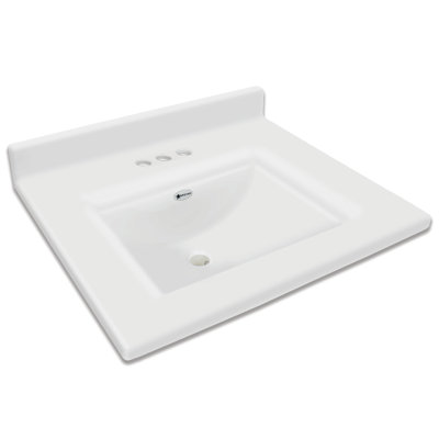 Camila 49'' Marble Single Bathroom Vanity Top with Sink