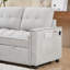 Canapé inclinable avec lit escamotable, chargement USB et tiroirs de rangement-914112042