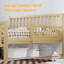 Lit plateforme en bois Aspen avec garde-corps et 2 tiroirs de rangement-129452192