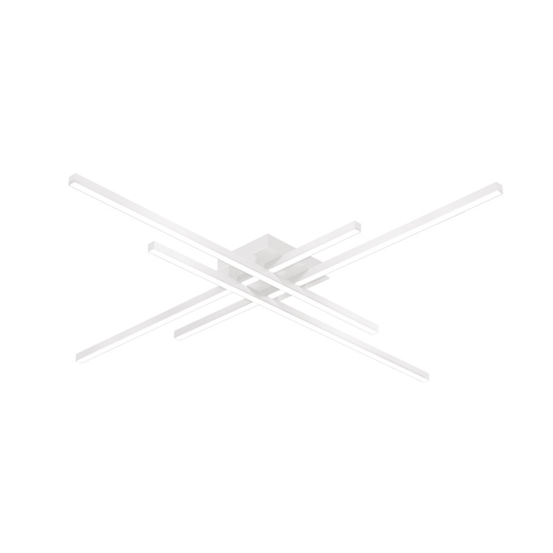 Vega 46.5'' White Aluminum LED Flush Mount Light