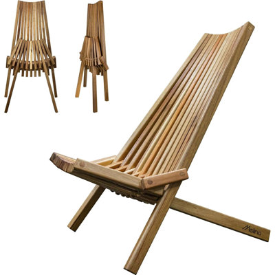  Chaise de patio pliante en bois Tamarack