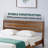 Acacia Christoper Premium Solid Wood Platform Bed with Headboard, Mid Century Queen Bed Frame, High Back Design with Brown Finish, No Box Spring Needed, 800lb Capacity-91742380-91742379