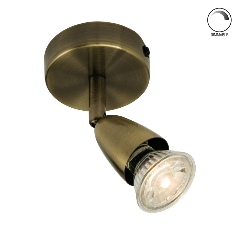 Eichler Semi Flush Mount, Antique Brass