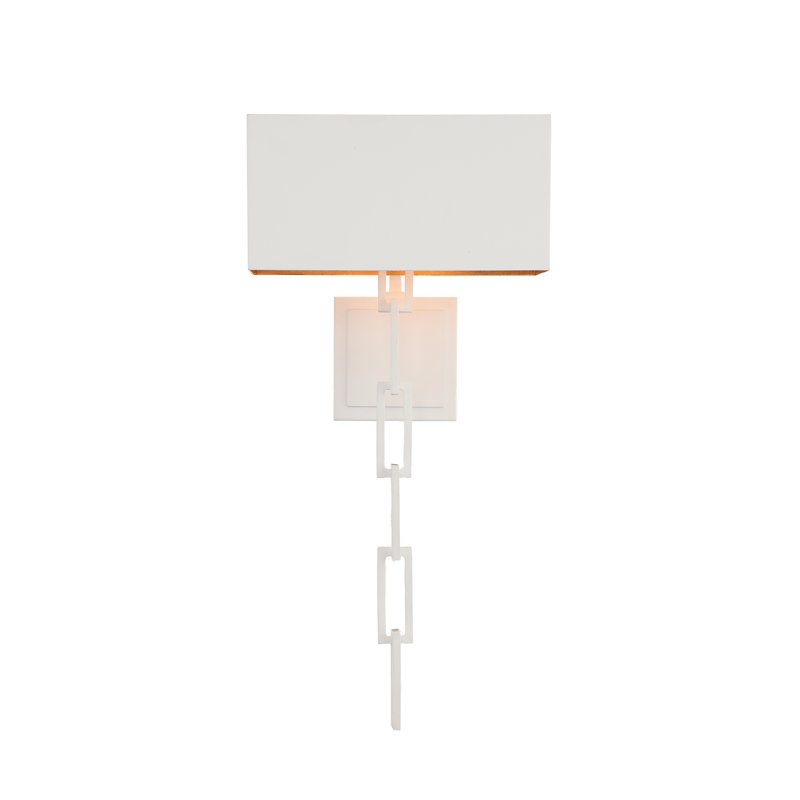 Brian Patrick Flynn 2-Light Armed Sconce, White