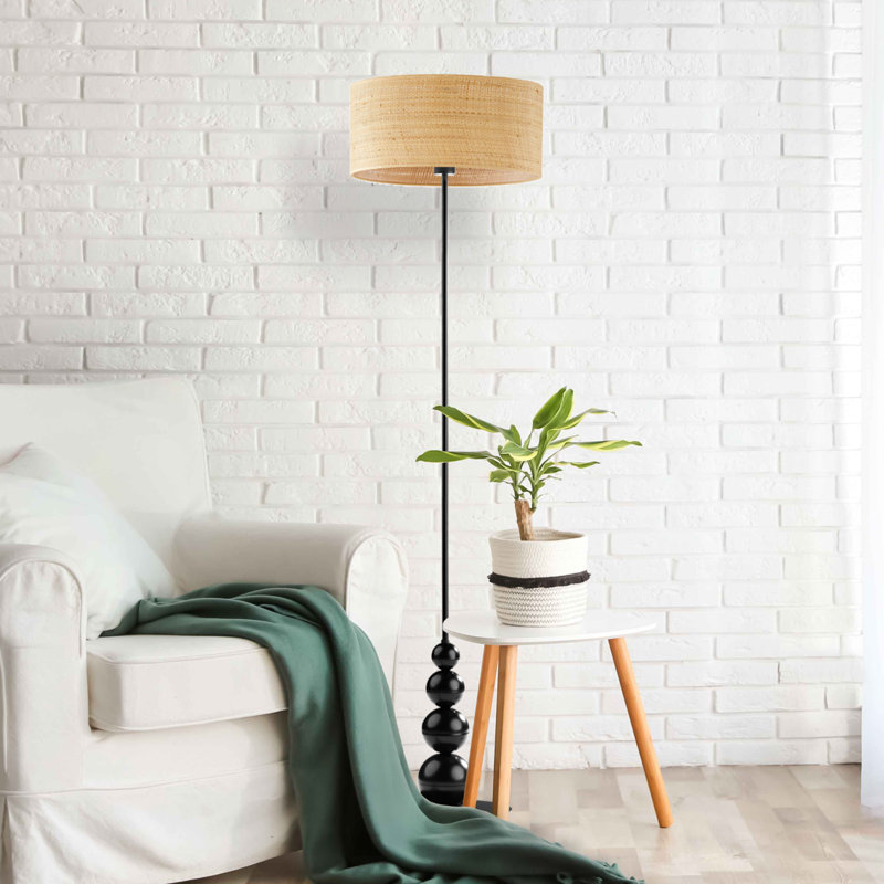Karstynn 166cm Novelty Floor Lamp, Black
