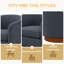 Chaise pivotante en tissu Mist-1075931373