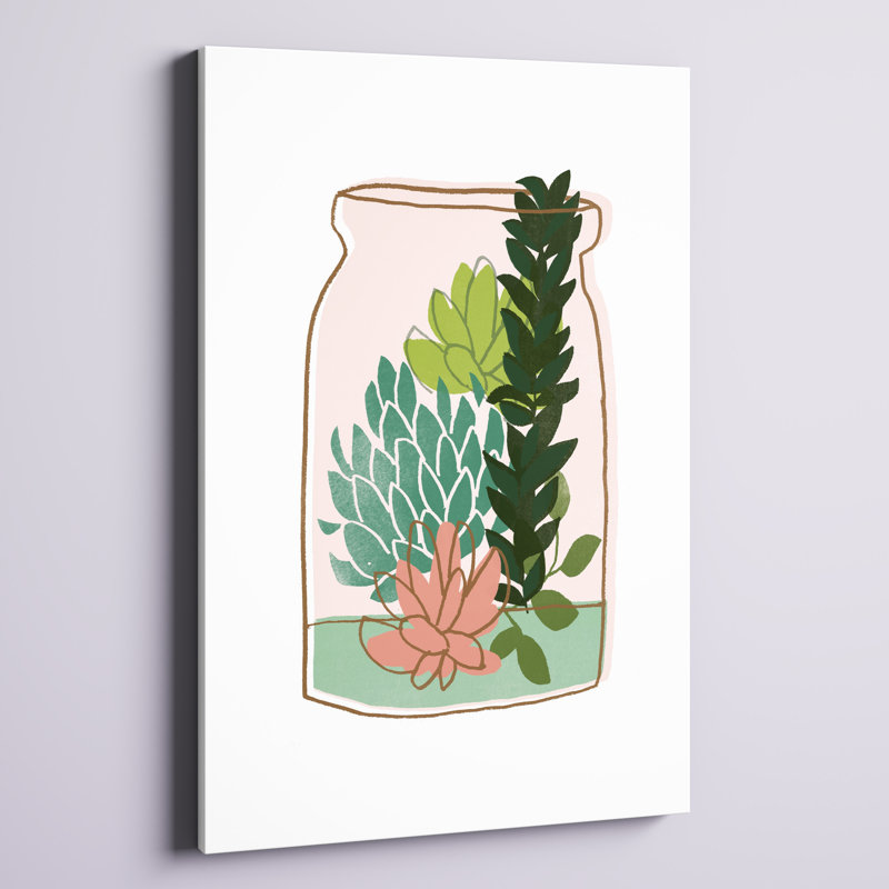 " Terrarium Cameo VIII " Painting Print, 36" H x 24" W