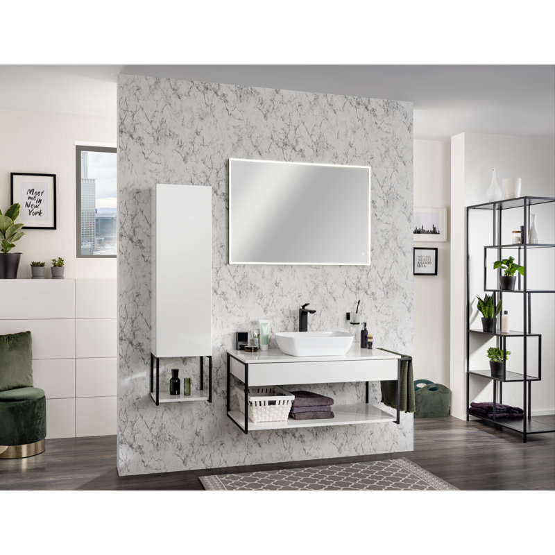 New York Bathroom Cabinet, White