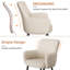 Modern Faux Leather Upholstered Arm Dining Chair-469426146