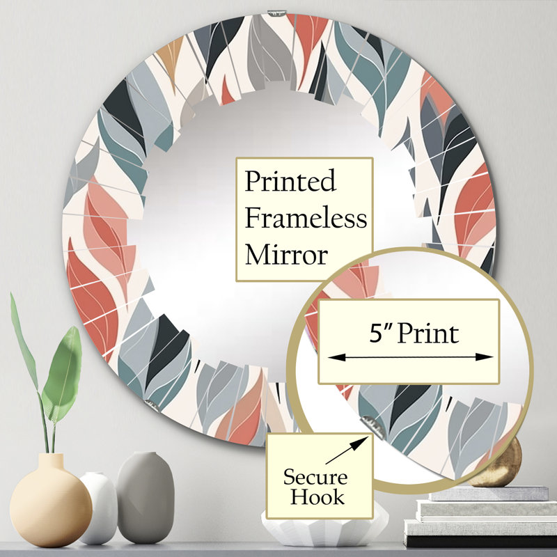 Miroir mural rond Tressider, 24 po x 24 po