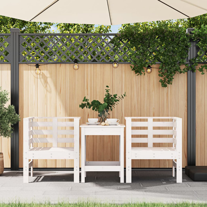 Orik Outdoor Lounge Chair, White
