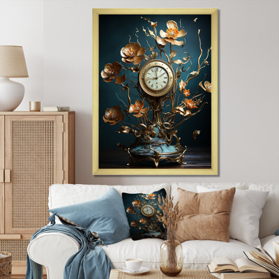 Fantastique jardin d'horlogerie sur toile
