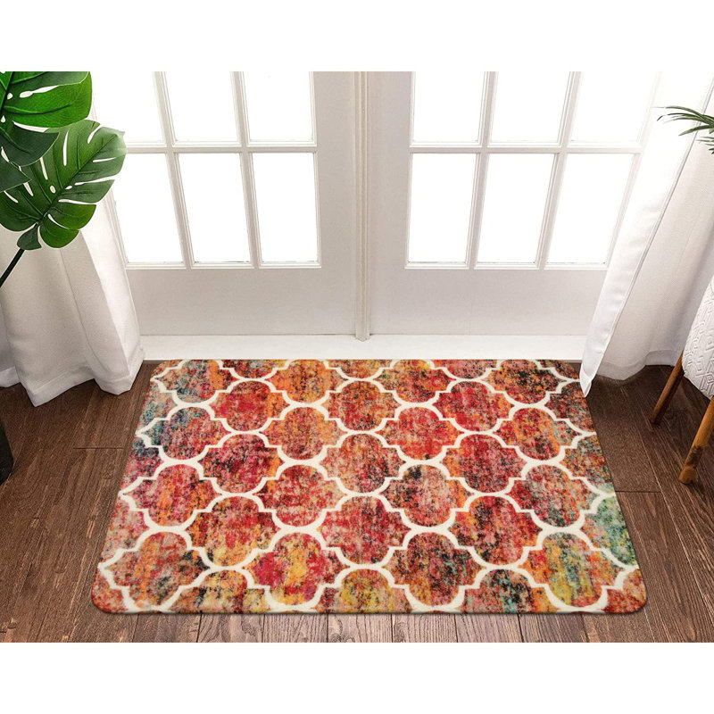 Tapis marocains Govan lavables à la machine avec envers antidérapant, Rectangulaire 2 pi x 3 pi