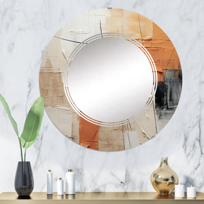 Halmstea - Miroir mural moderne rond