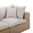 Cali Light Gray Fabric & Brown Wicker Modular Outdoor Small Sectional