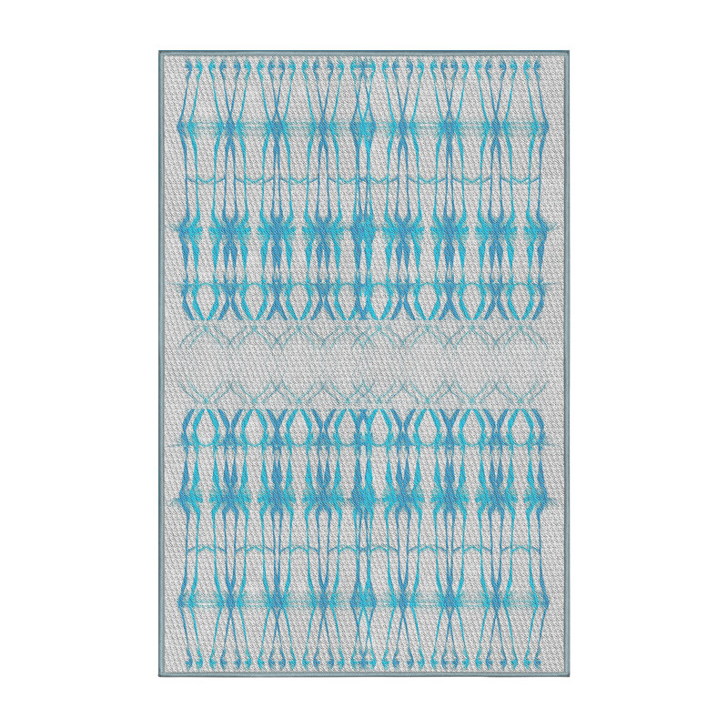 Tapis turquoise, Rectangle 8 pi x 12 pi