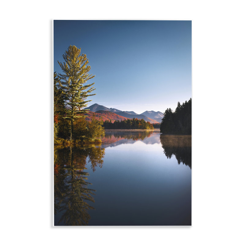 Plaque murale «Autumn Morning Wilderness», conception par Jonathan Zaartek, H 19 po x l 13 po