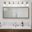 6-Light Bathroom Vanity Lights Brushed Nickel Bathroom Lighting Fixtures Over Mirror with Clear Glass Shade, Modern Wall Sconce Vanity Light Fixtures for Bedroom Living Room-1711605962