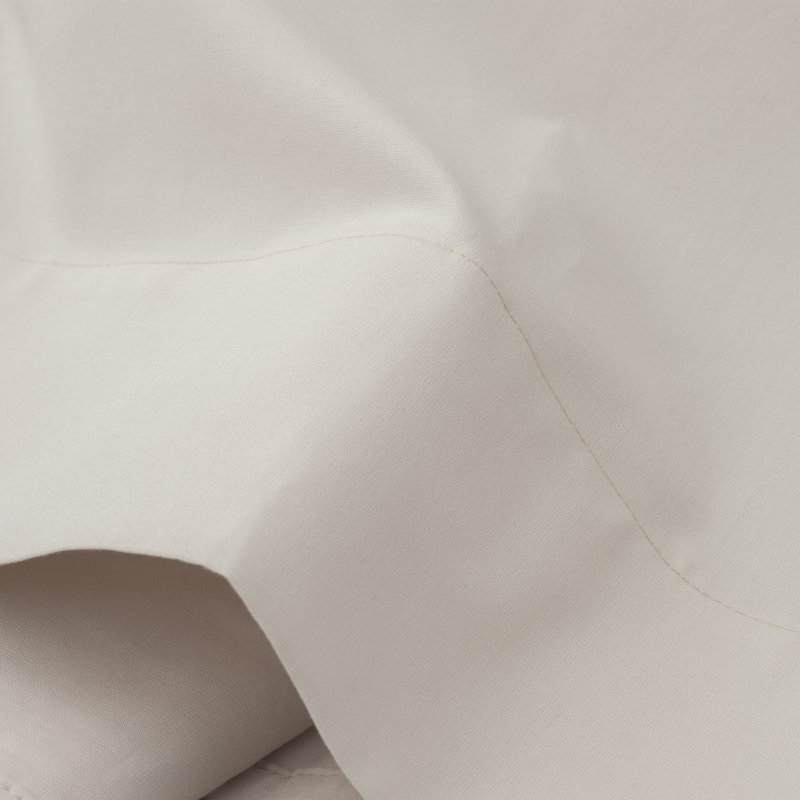 Ensemble de draps 100% percale de coton à contexture de 300 fils Fulham, Fauve