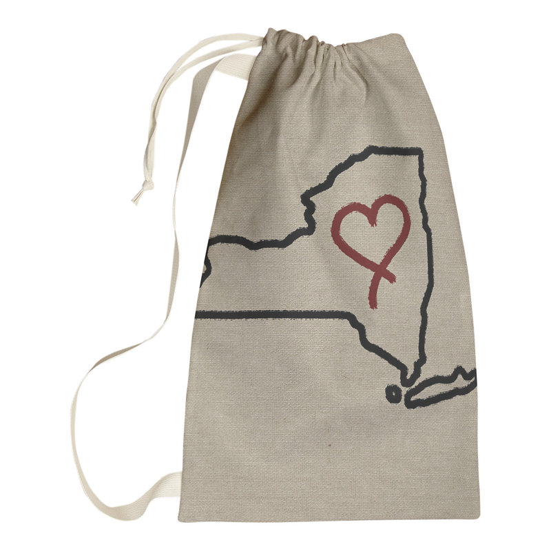 Sac à lessive « Love » hansard, Grand (H 36 po x l 28 po x P 1,5 po), New York